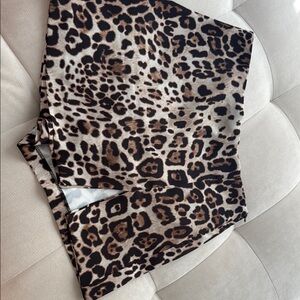 Zara Leopard Print Mini Skort